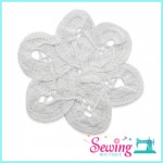 LACE - 33-RIBBON-FLOWER SHAPE(WHITE)